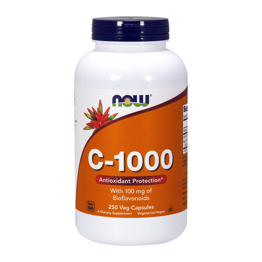 Boutique Now Foods C-1000, vitamine C + bioflavonoïdes + rutine, 250 gélules végétales Now Foods C-1000, vitamine C + bioflavonoïdes + rutine, 250 gélules végétales
