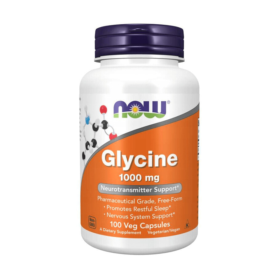 Shop Now Foods Glycine 1000 mg, Glycin, 100 pflanzliche Kapseln Now Foods Glycine 1000 mg, Glycin, 100 pflanzliche Kapseln