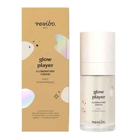 Resibo Glow, verhelderende gezichtscrème, 30 ml