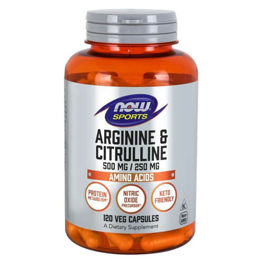 Shop Now Foods Arginin & Citrullin, L-Arginin und Citrullin, 120 Kapseln Now Foods Arginin & Citrullin, L-Arginin und Citrullin, 120 Kapseln
