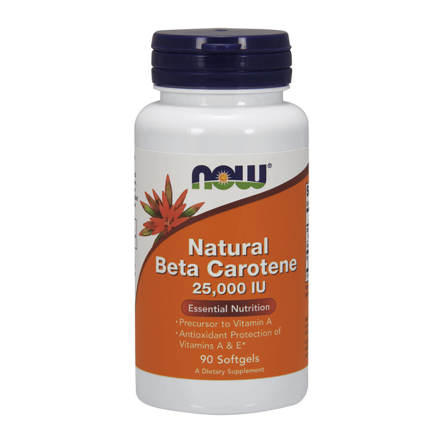 Acquista Now Foods Beta Carotene naturale 25000 UI, 90 capsule Now Foods Beta Carotene naturale 25000 UI, 90 capsule