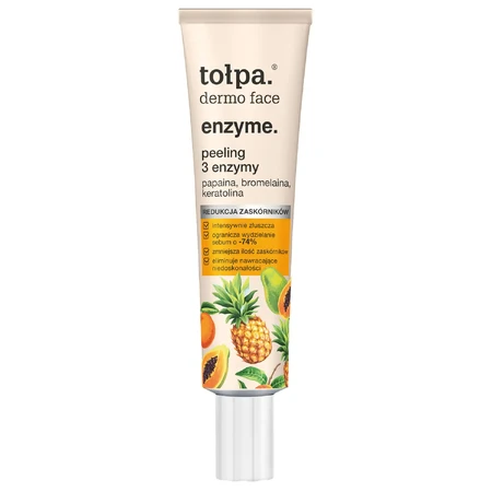 Tołpa Dermo Face Enzyme, exfoliación facial con 3 enzimas, 40 ml