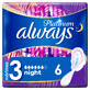 Always Platinum, compresas, Ultra Night, 6 uds.