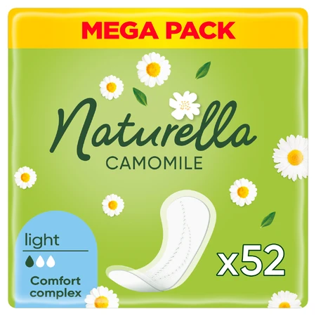 Naturella, maandverband, kamille, Light, 52 stuks