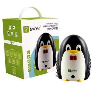 Intec, inhalador de pistón compresor, Penguin + banda reflectante gratis