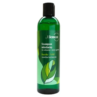 Element, shampooing micellaire pour cheveux et cuir chevelu, basilic + NMF, 300 ml