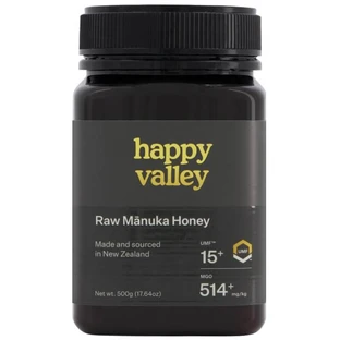 Happy Valley, miel de Manuka UMF 15+, 500 g