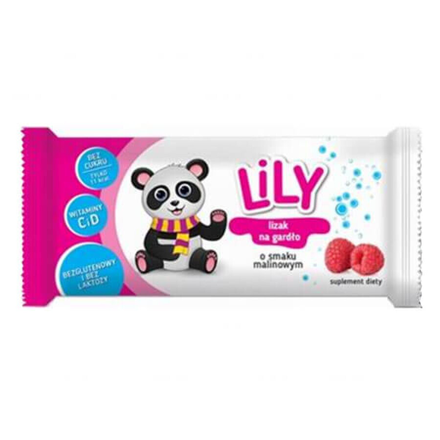 Lily, lollipop, raspberry flavored, 1 pc