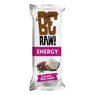 BeRaw! Energy Raw Snack, energiereep, rauwe cacao, kokos, 40 g