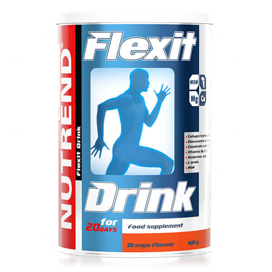 Nutrend Flexit Drink, aromă de portocale, 400 g