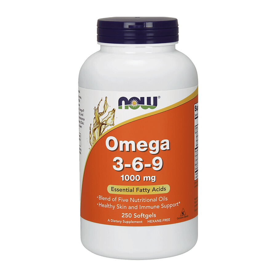 Cumpără Now Foods, Omega 3-6-9 1000 mg, 250 capsule Now Foods, Omega 3-6-9 1000 mg, 250 capsule