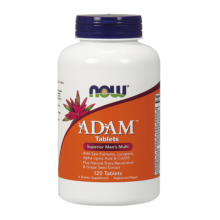 Buy Now Foods Adam Men's Multivitamin 120 Tablets Now Foods Adam Men's Multivitamin 120 Tablets