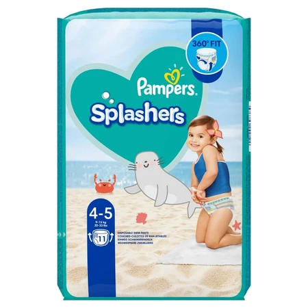 Pampers Splashers, swim diapers, size 4-5, 9-15 kg, 11 pcs