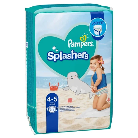 Pampers Splashers, swim diapers, size 4-5, 9-15 kg, 11 pcs