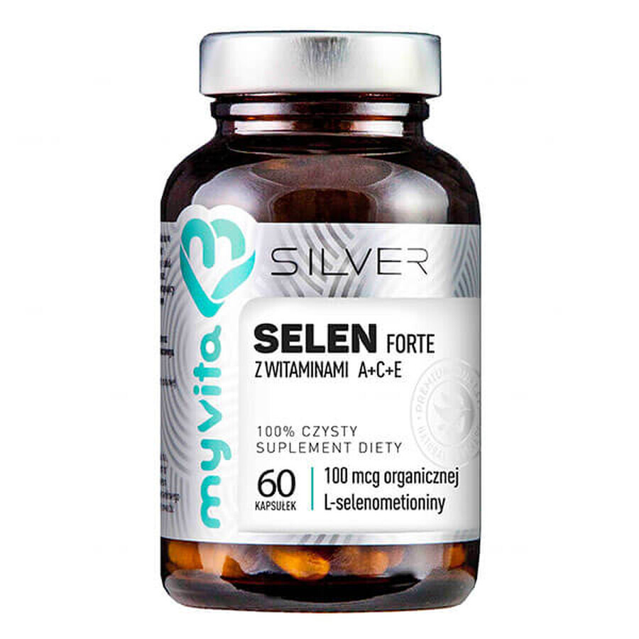 Buy MyVita Silver, Selenium (L-selenomethionine) 100 mcg + vitamin ACE, 60 capsules MyVita Silver, Selenium (L-selenomethionine) 100 mcg + vitamin ACE, 60 capsules