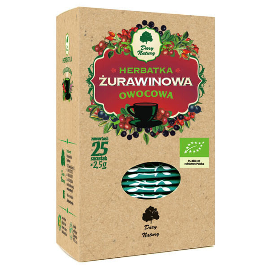 Buy Dary Natury Cranberry Tea, Organic, 2.5 gx 25 Sachets Dary Natury Cranberry Tea, Organic, 2.5 gx 25 Sachets