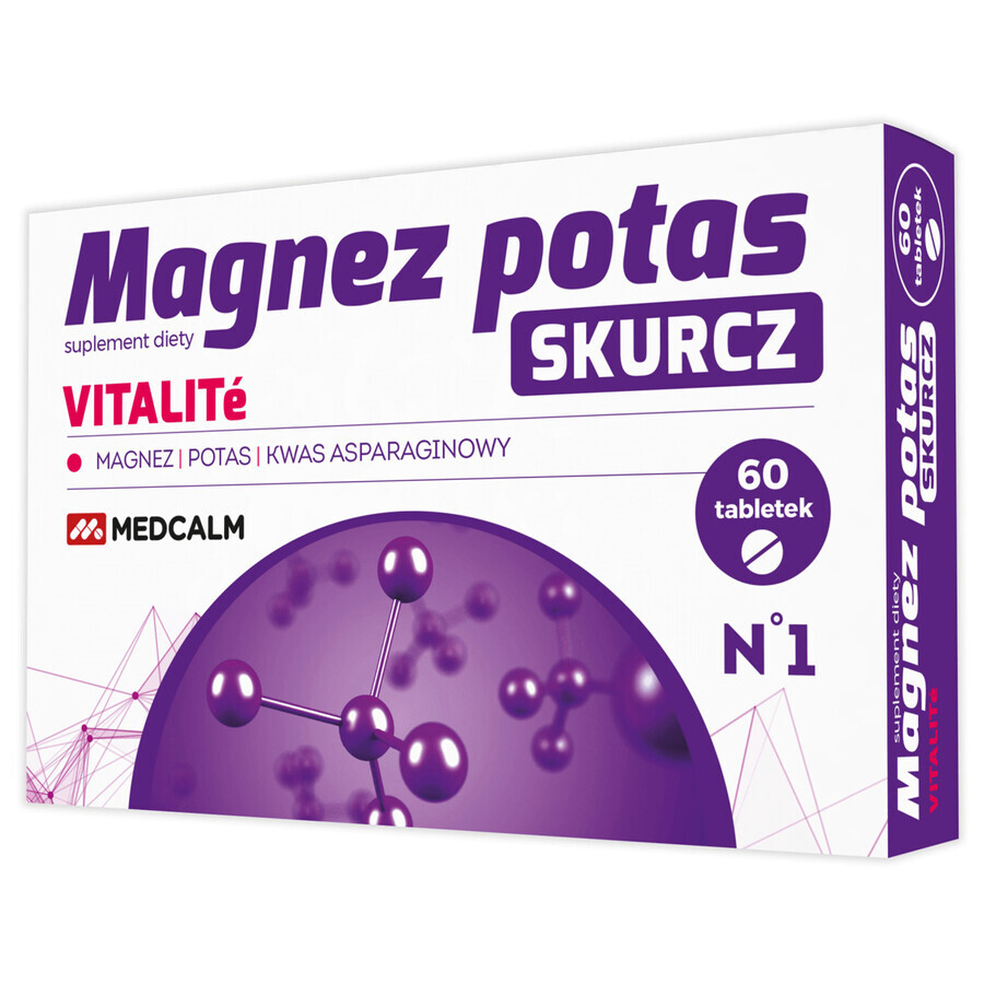 Vitalite Magneziu Potasiu Shrinkage, 60 comprimate filmate
