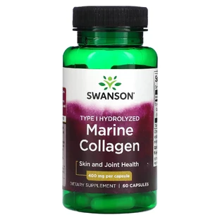 Swanson Péptidos de Colágeno Marino, colágeno hidrolizado de pescado tipo I, 60 cápsulas