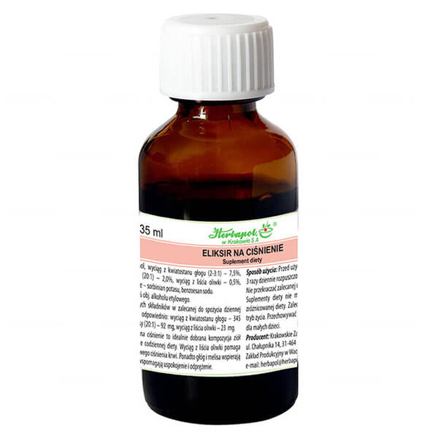 Acquista Herbapol Elisir per la pressione sanguigna, gocce, 35 ml Herbapol Elisir per la pressione sanguigna, gocce, 35 ml