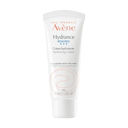 Avene Hydrance Rich, crema hidratante rica, pieles sensibles, secas y muy secas, 40 ml