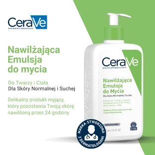 CeraVe Hydrating Cleansing Emulsion, Normal to Dry Skin, 473 ml