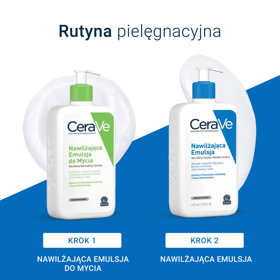 CeraVe Moisturizing Emulsion with Ceramides, Dry and Very Dry Skin, 236ml