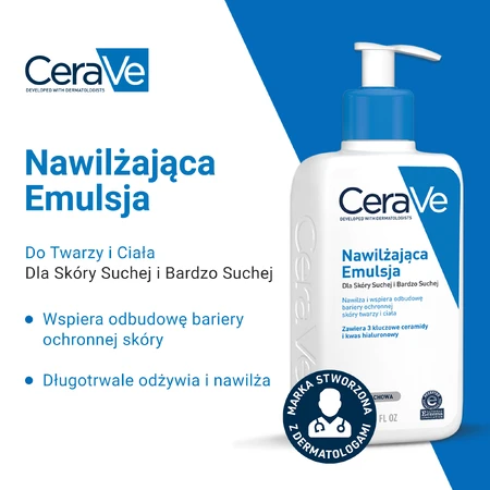 CeraVe Moisturizing Emulsion with Ceramides, Dry and Very Dry Skin, 473 ml