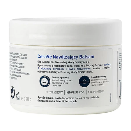 CeraVe Moisturizing Lotion for Face and Body with Ceramides, Dry Skin, 340g