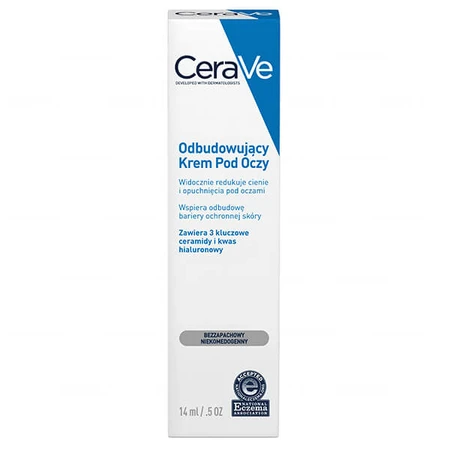 CeraVe, crema reparadora para el contorno de ojos, piel normal y seca, 14 ml