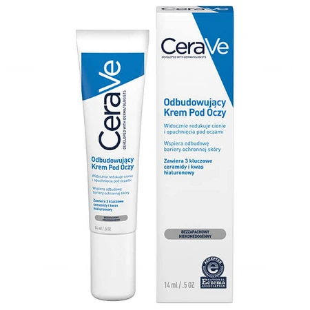 CeraVe, crema reparadora para el contorno de ojos, piel normal y seca, 14 ml