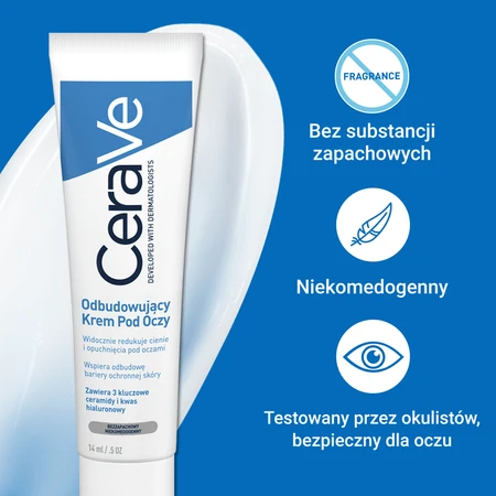 CeraVe, crema reparadora para el contorno de ojos, piel normal y seca, 14 ml