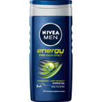 Nivea Men, Gel de ducha 3 en 1 para rostro, cuerpo y cabello, Energy, 250 ml