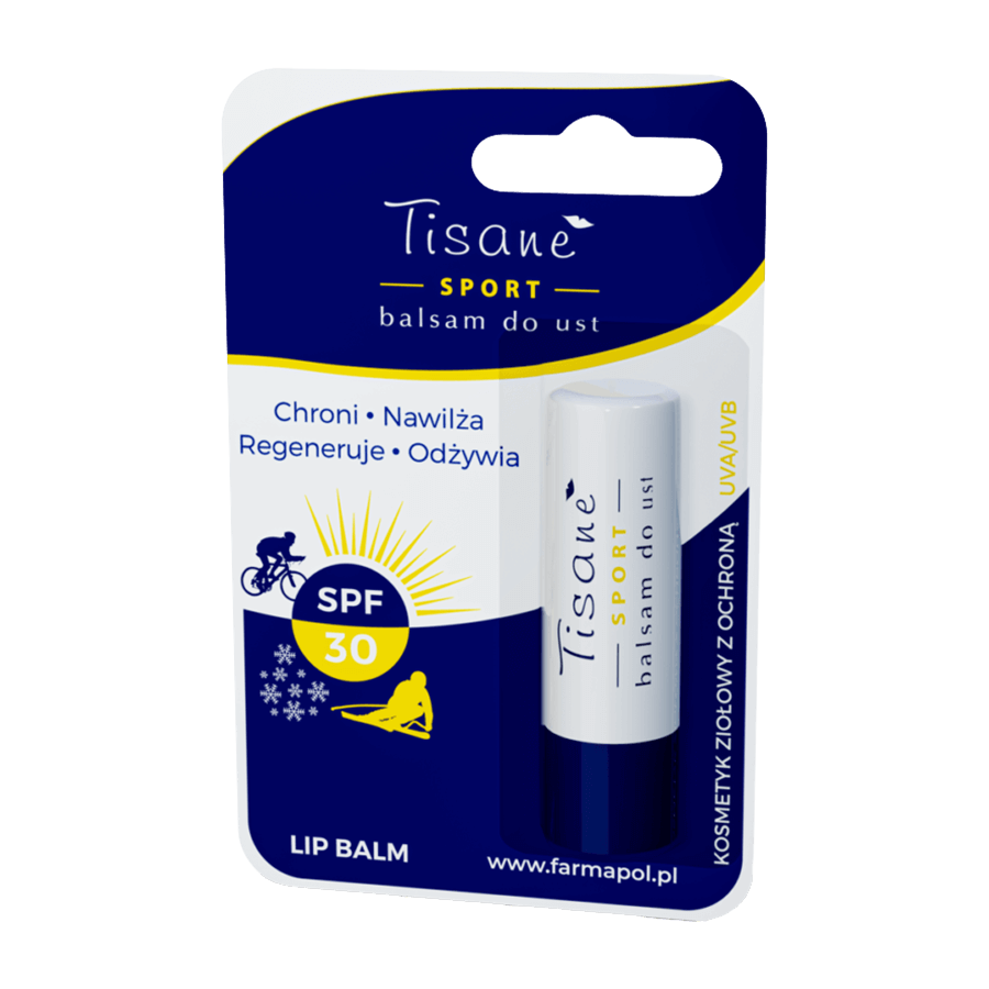 Tisane Sport lip balm stick, SPF 30, 4.3 g