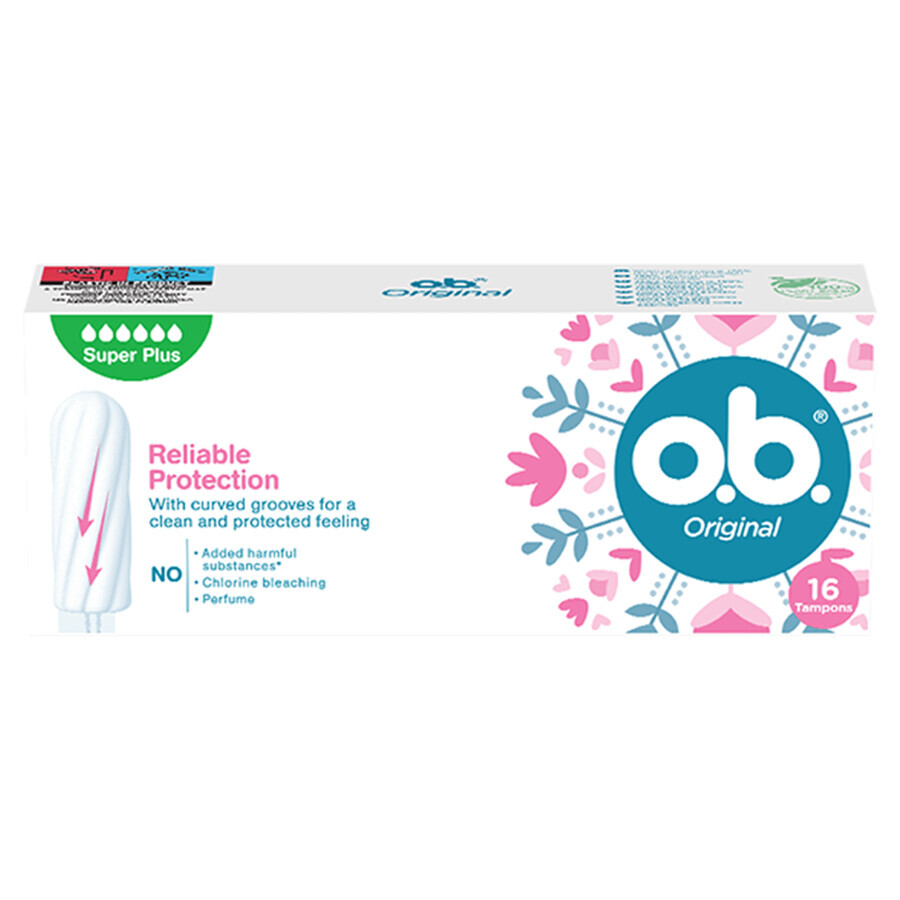 Cumpără O.B. Original, tampoane sanitare, Super Plus, 16 buc O.B. Original, tampoane sanitare, Super Plus, 16 buc