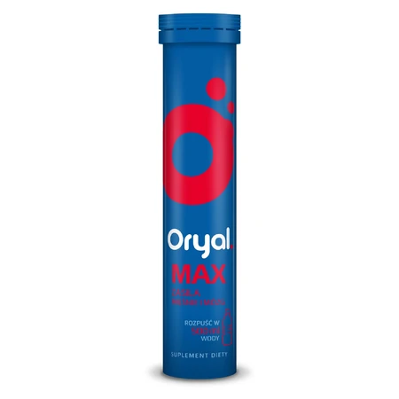 Oryal Max, frambozensmaak, 15 bruistabletten
