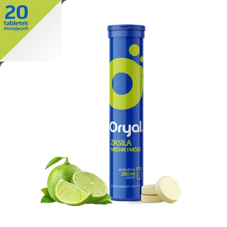 Oryal, sabor lima-limón, 20 comprimidos efervescentes