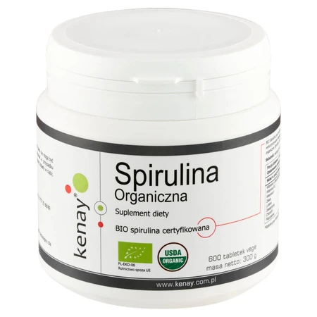 Kenay, Espirulina Orgánica, 600 comprimidos