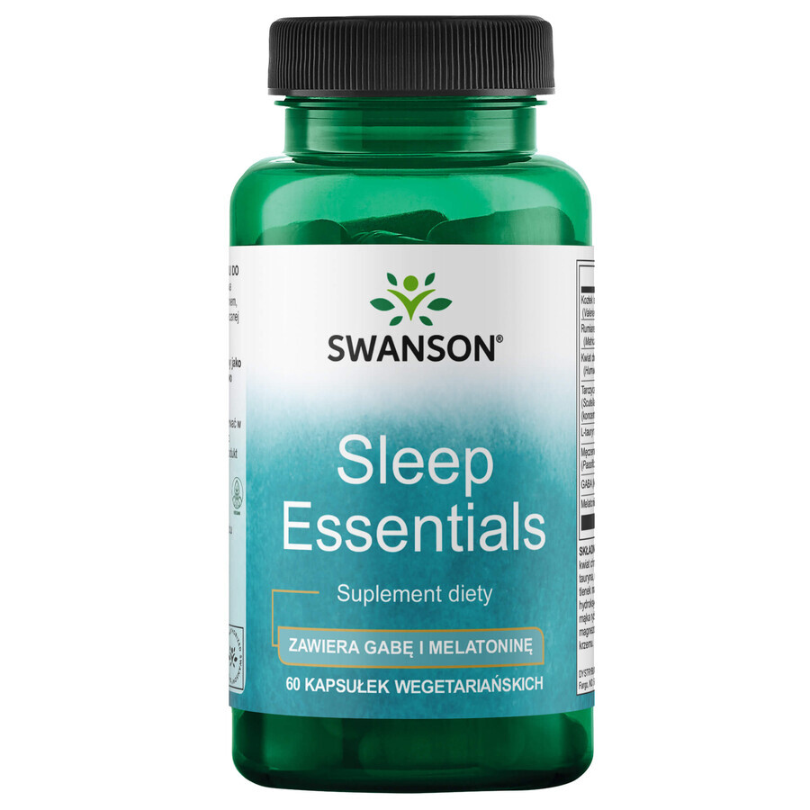 Boutique Swanson, Essentiels du Sommeil, 60 gélules Swanson, Essentiels du Sommeil, 60 gélules