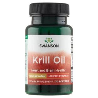 Swanson Krill Oil, Aceite de krill antártico, 30 cápsulas