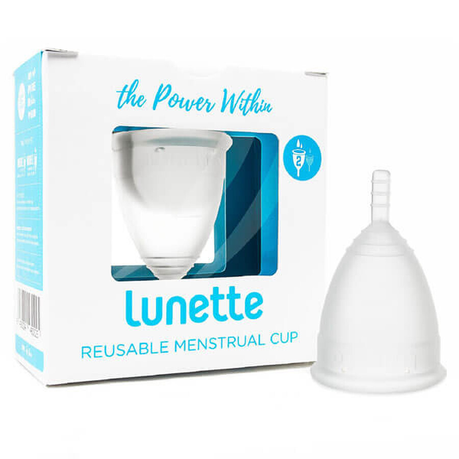 Cumpără Lunette, cupă menstruală, model 2, alb, 1 buc Lunette, cupă menstruală, model 2, alb, 1 buc