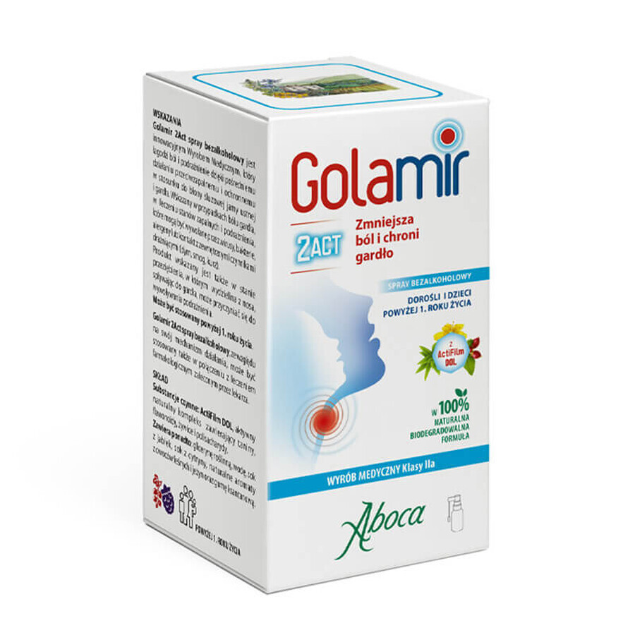 Boutique Golamir 2ACT, spray sans alcool, 30 ml Golamir 2ACT, spray sans alcool, 30 ml