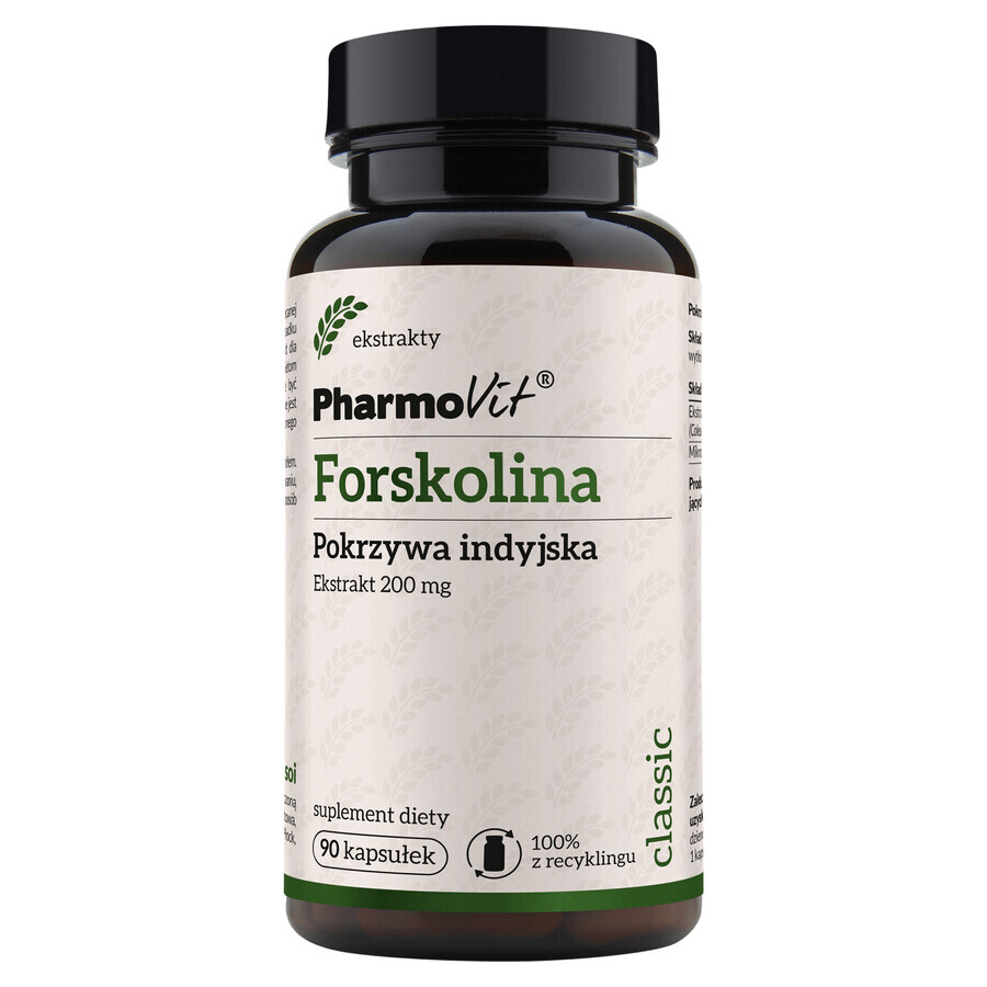 Shop PharmoVit Forskolin, indische Brennnessel, 90 Kapseln PharmoVit Forskolin, indische Brennnessel, 90 Kapseln