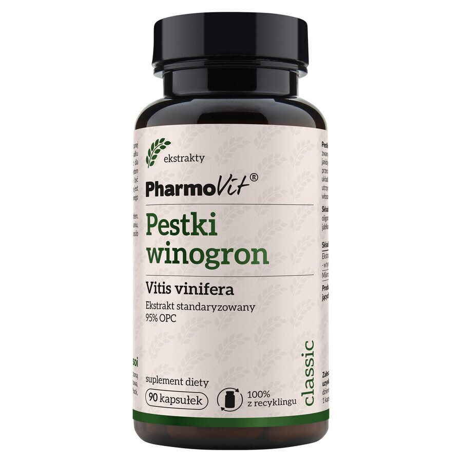 Buy PharmoVit Grape seed extract with OPC, 90 capsules PharmoVit Grape seed extract with OPC, 90 capsules