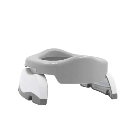 Potette Plus, orinal y asiento de inodoro 2en1, gris y blanco, 1 pieza