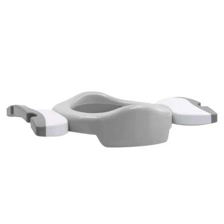 Potette Plus, orinal y asiento de inodoro 2en1, gris y blanco, 1 pieza