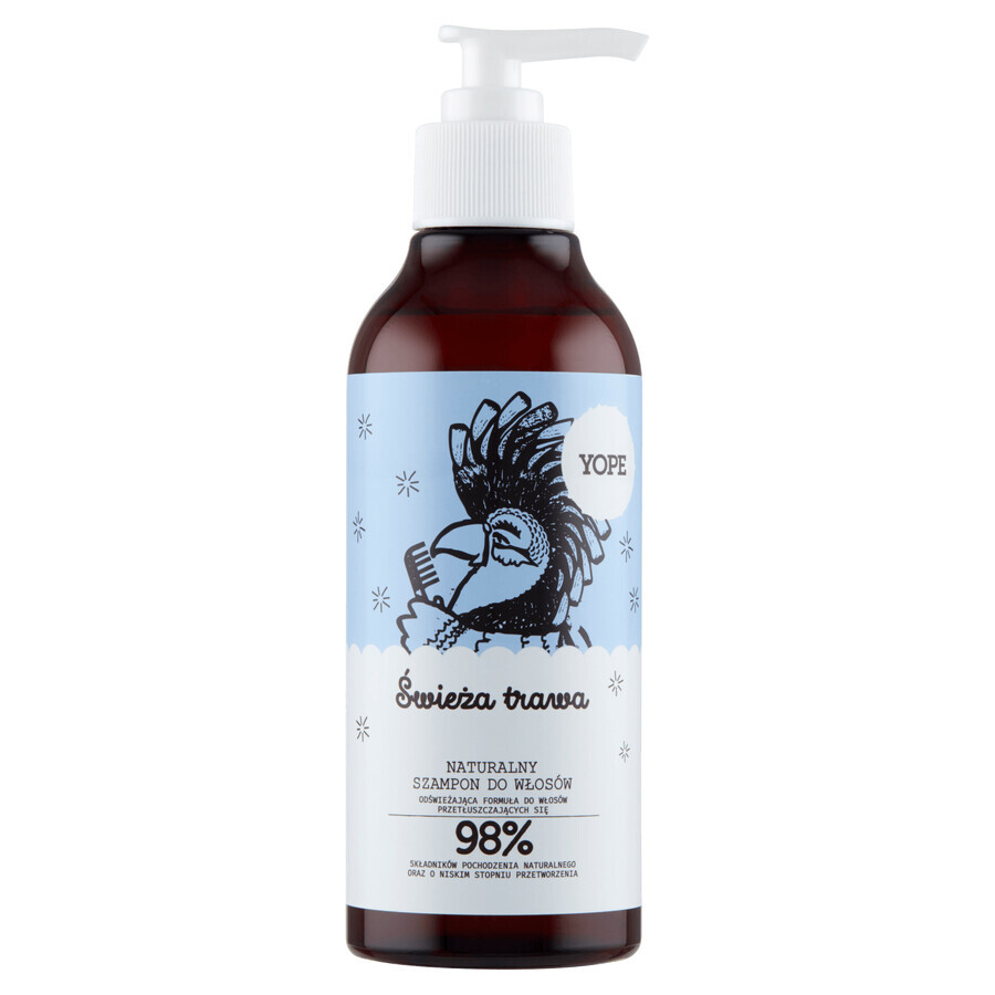 Cumpără Yope Fresh Grass, șampon natural pentru păr gras, 300 ml Yope Fresh Grass, șampon natural pentru păr gras, 300 ml