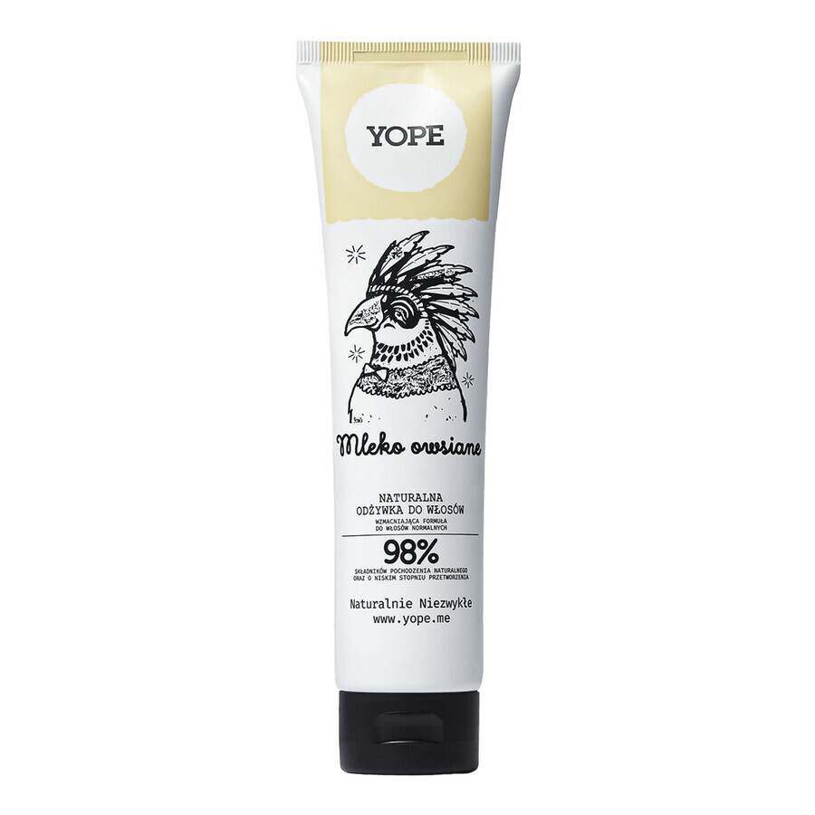 Yope Leche de Avena, acondicionador natural para cabello normal, 170 ml