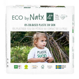 Eco By Naty, Organic disposable diapers size 4+, 9-20 kg, 42 pcs