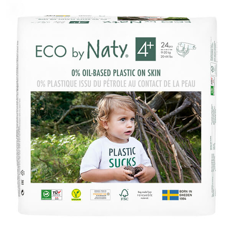 Shop Eco By Naty, Bio Wegwerfwindeln Größe 4 +, 9-20 kg, 42 Stück Eco By Naty, Bio Wegwerfwindeln Größe 4 +, 9-20 kg, 42 Stück