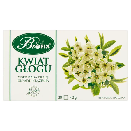 Bi Fix, flor de espino, infusión de hierbas, 20 sobres